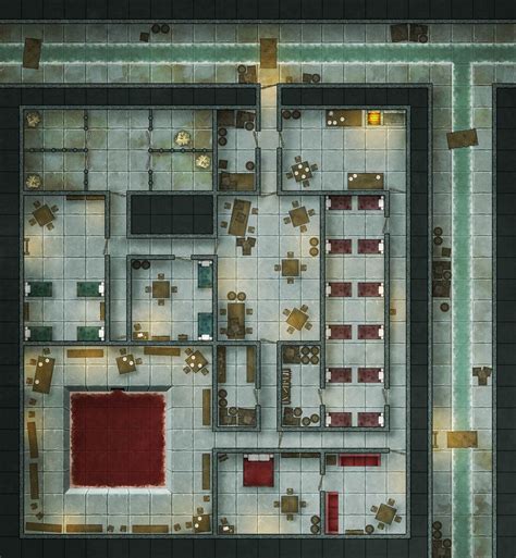 This map was created by a user. Battlemap - Daggerlad Hideout - Sewers by RoninDude | Mapa de fantasía, Mapas y Rpg