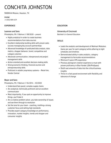 Walmart Resume Samples | Velvet Jobs