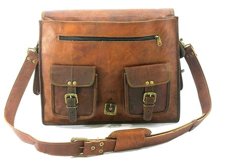 Handmade World Leather Messenger Bags For Men Women Mens Briefcase