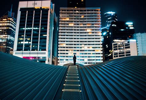 Free Images Person Light Architecture Sky Skyline Night Rooftop