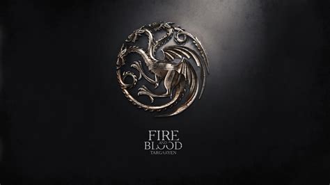 Fire Blood Logo Game Of Thrones House Targaryen Sigils Hd Wallpaper