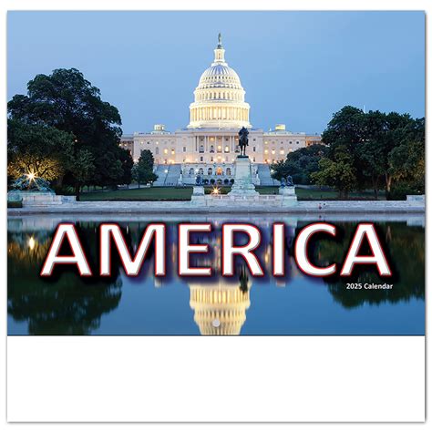 2024 America Calendar 10 12 X 18 14 Customized Staple Bound