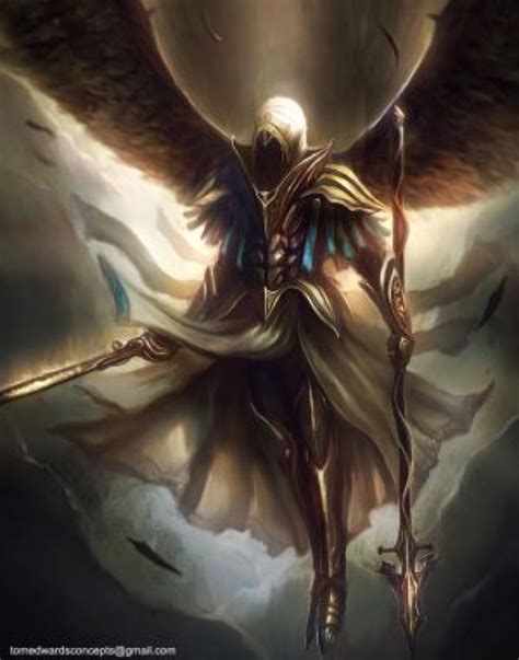 Archangel By Tomedwardsconcepts On Deviantart Dark Fantasy Art