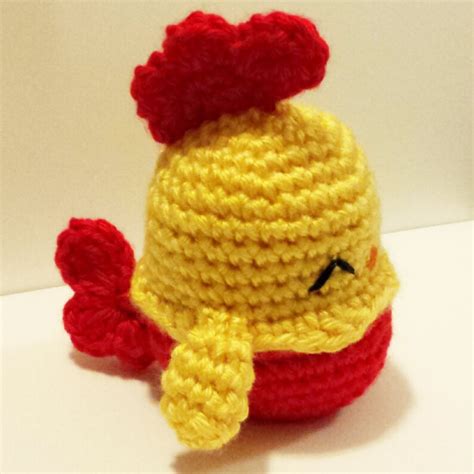 Crochet PDF Pattern Golden Chicken | Etsy