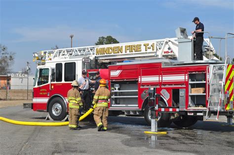 Minden Firefighters Train On New Fire Engine Minden Press Herald