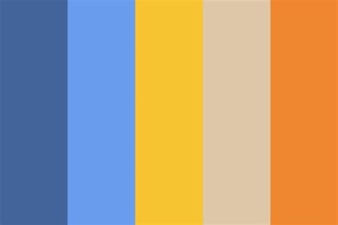 Orange And Blue Color Palette Blue Colour Palette Color Palette