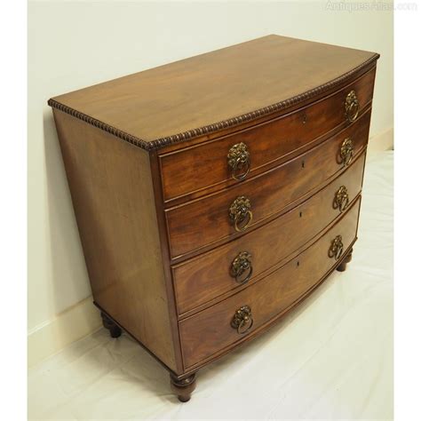 3 Foot Wide Gillows Mahogany Bow Front Chest Antiques Atlas