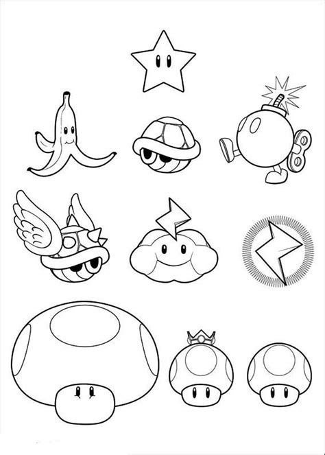 Coloring pages coloring phenomenal mario kart color bros baby. Print & Download - Mario Coloring Pages Themes