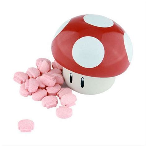 Red Mushroom Cherry Sours Candy Tin Nintendo Sour Candy Sour