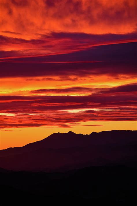 California Pico Canyon Sunset Portrait Photograph By Kyle Hanson
