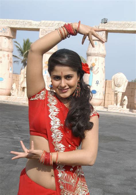 Farzana Telugu Actress Hot Navel Show In Red Saree Stills