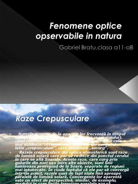 Fenomene Optice Opservabile In Natura 2 Pdf