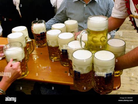 Beer At Oktoberfest In Munichgermany Stock Photo Alamy