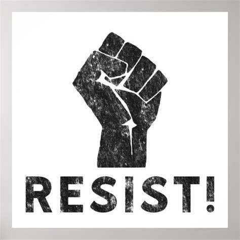 Resist Fist Poster
