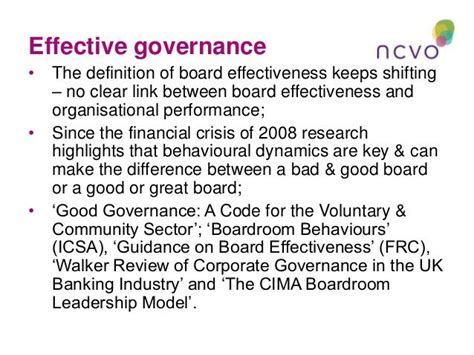 Effective Governance Does Your Board Make A Difference