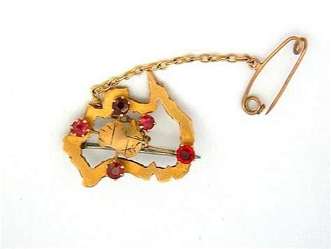 9ct Gold Southern Cross Brooch With Red Gemstones Brooches Jewellery