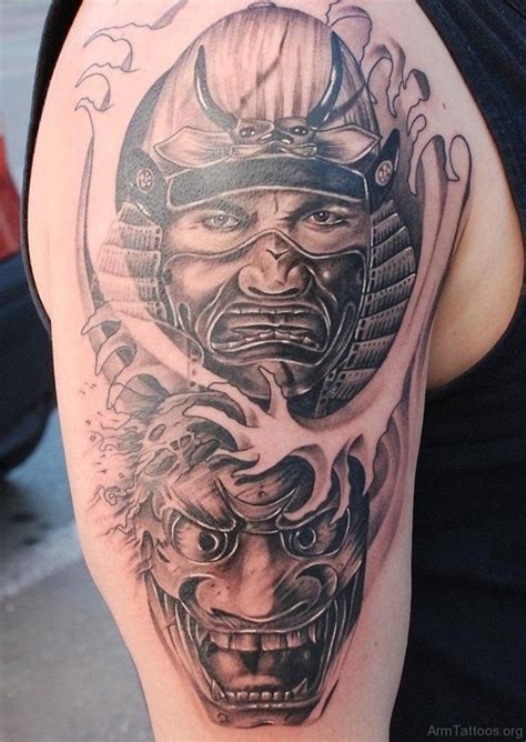 It also represents the japanese culture, and it is an opportunity to incorporate a stark piece of artwork into designs. 87 Wonderful Warrior Tattoos On Arm