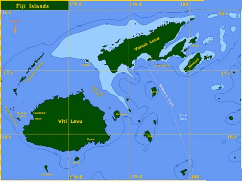 New zealand maps, topographic maps, maps of all countries, digital mapping of new zealand, garmin gps, guidebooks, atlases, compasses, beacons, globes map title: SeaJester, SeaJester, Map of Fiji Islands, South Pacific Ocean