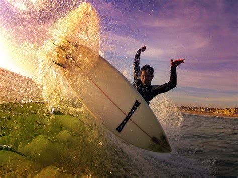 Awesome Surf Photo Shot With A Gopro Surfing Sunset Surf Surfing Waves