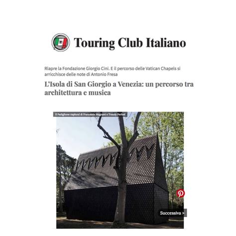 Touring Club Italiano Lisola Di San Giorgio A Venezia Un Percorso Tra Architettura E Musica