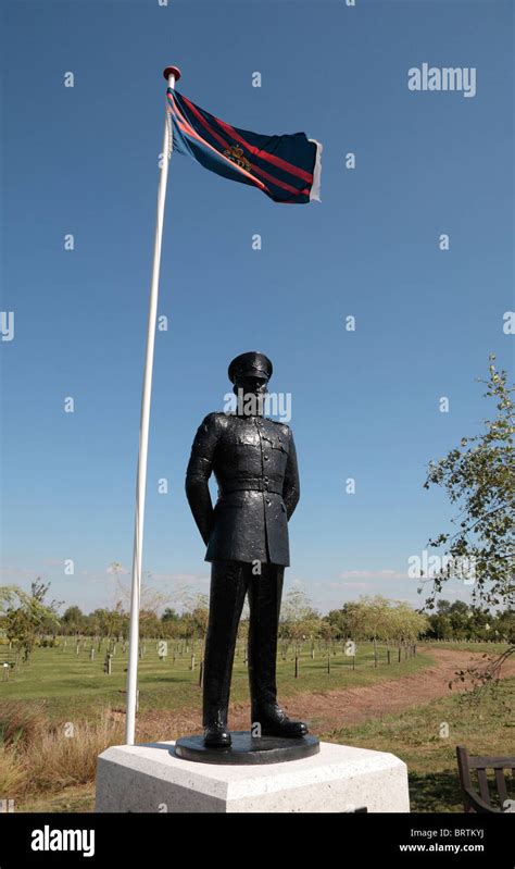 The Royal Military Police Memorial And Flag At The National Memorial