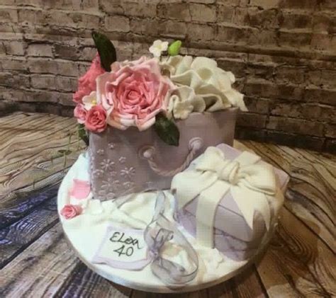 Shop birthday gifts for 60th birthday on proflowers. Flower bag 60th birthday cake | 60th birthday cakes, Cake ...