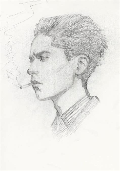 Artstation Young Guy Smoking