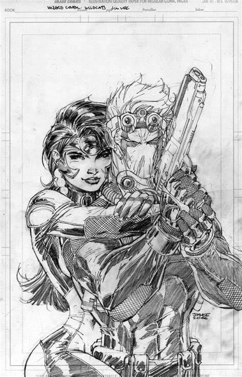 Wizard Magazine 180 Pencil Covers And Splashes By Jim Lee Jim Lee