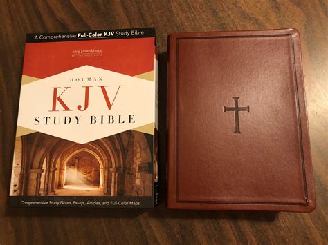 Personalized Kjv Holman Study Bible Indexed Brown Leathertouch