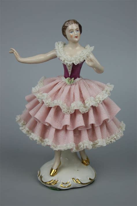 Wilhelm Rittirsch Dresden Figurine Ballerina Dresden Porcelain