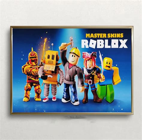 Master Skins Roblox Poster Roblox Poster Gaming Poster T Etsy