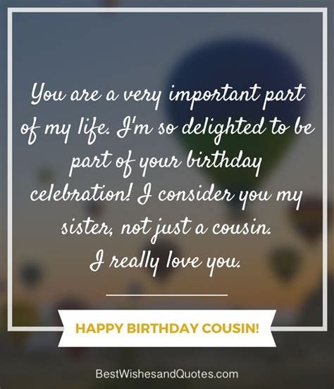 Every person shares lots of memories with their cousins. Happy Birthday Cousin Quotes | Cousin birthday quotes ...