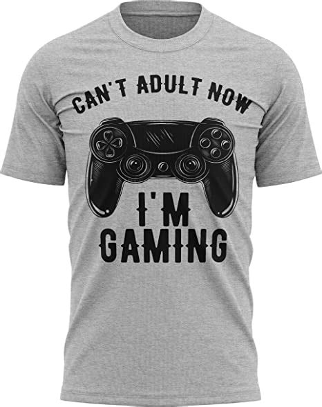 Mens Cant Adult Now Im Gaming T Shirt Gaming Birthday Funny Ts