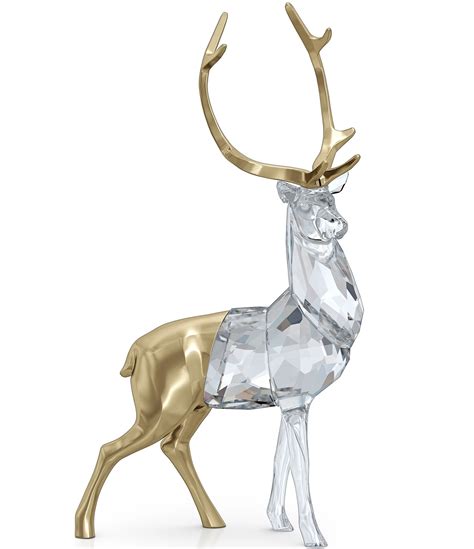 Swarovski Crystal Holiday Magic Stag Figurine Dillards