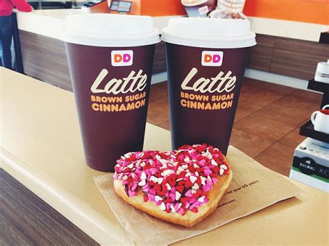 Happy Valentines Day From Dunkin Donuts Share A Latte And A Donut
