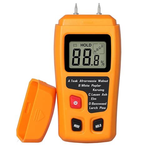 Online Best Choice 1pc Orange Digital Lcd Wood Moisture Meter Electrode