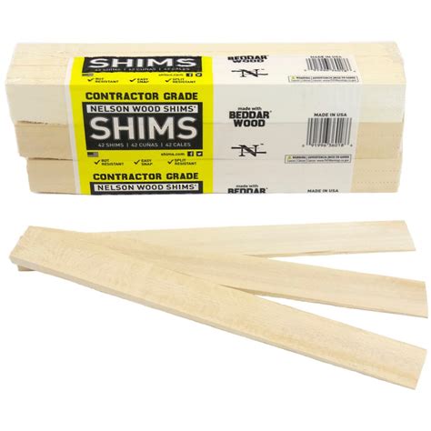 Shop Nelson Wood Shims 42 Count 125 In X 1175 In Wood Shims At