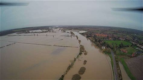 Drone Pictures Show The Extent Of Flooding In Fiskerton Caused By Storm