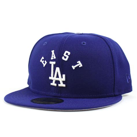 East Los Angeles Dodgers New Era 59fifty Fitted Hat Grey Under Brim