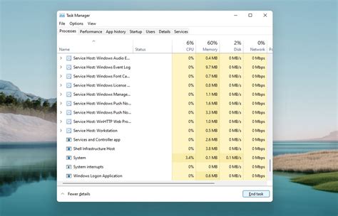 Windows 11 Task Manager Performance