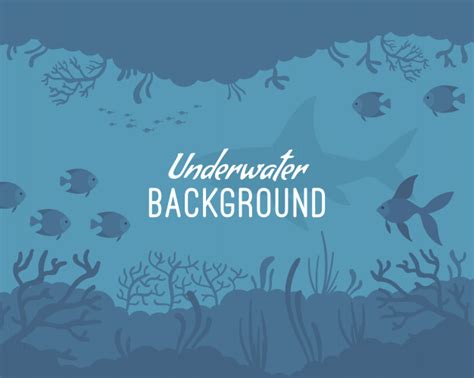 Premium Vector | Underwater background template