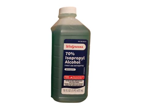 Walgreens 70 Isopropyl Alcohol First Aid Antiseptic Wintergreen 16