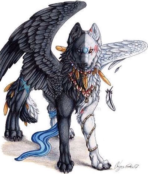 Vote up your favorite anime with werewolves, and add any good werewolf anime to the list if it's not here already! Winged wolf | Anime wolf, Anime animals, Wolf art