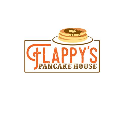 Modern Elegant Restaurant Logo Design For Flappys Pancake House