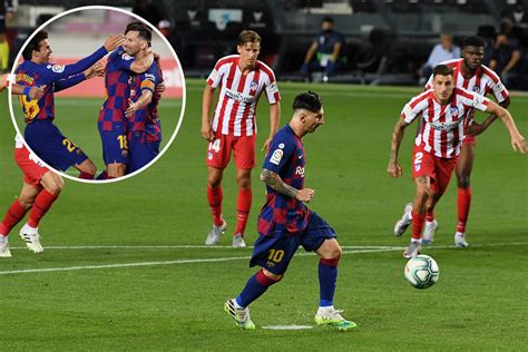 Win £250,000 with super 6! Watch Messi score 700th goal with panenka vs Atletico ...