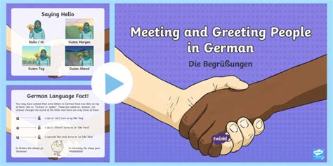 German Greetings Powerpoint Primary Resources