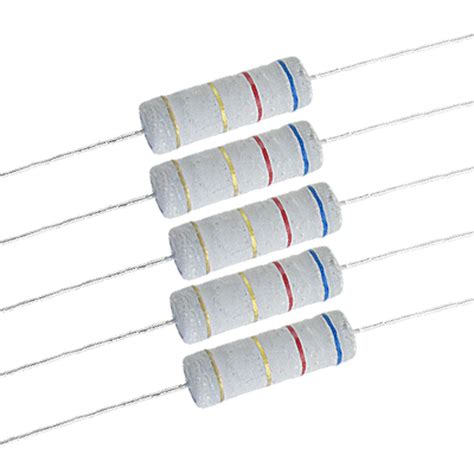 Uxcell 10 X 5w 700v 62 Ohm 6e2 Metal Oxide Film Resistors