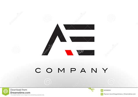 AE Logo. Letter Design Vector. Stock Vector - Illustration of modern ...