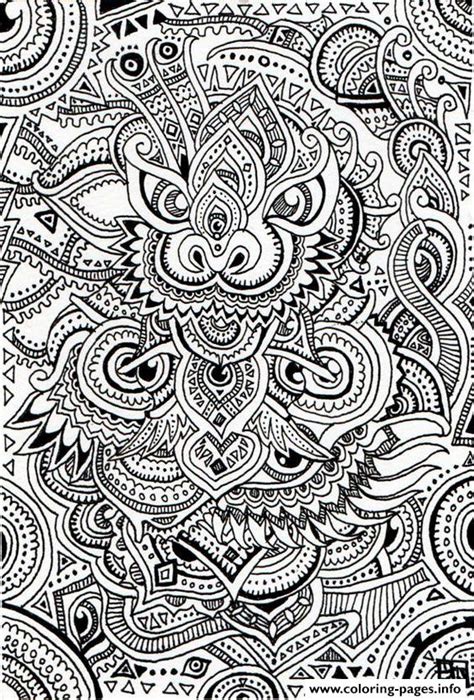 zen antistress  adult  coloring pages printable