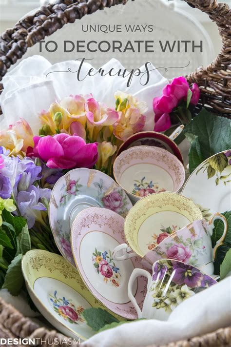 Displaying teacups in your home. Unusual Ways to Use and Display Teacups in Your Home | Tea ...